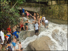 Dunn's River Falls - Paradise Vacations Transport Service Montego Bay, Jamaica - St. James PO # 2, Jamaica West Indies -  http://www.paradisevacationsjamaica.com; E-mail: paradisevacationsja@yahoo.com